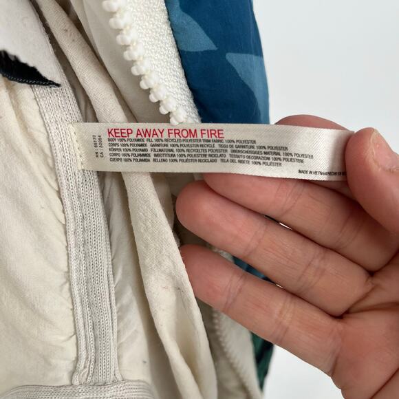 Free People Movement Packable Hooded Puffer Women's Medium Aztec Pria Full Zip - Picture 4 of 16